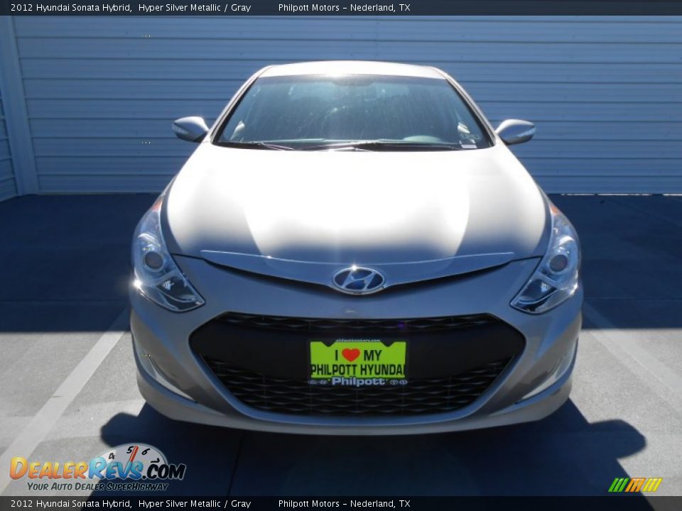 2012 Hyundai Sonata Hybrid Hyper Silver Metallic / Gray Photo #11