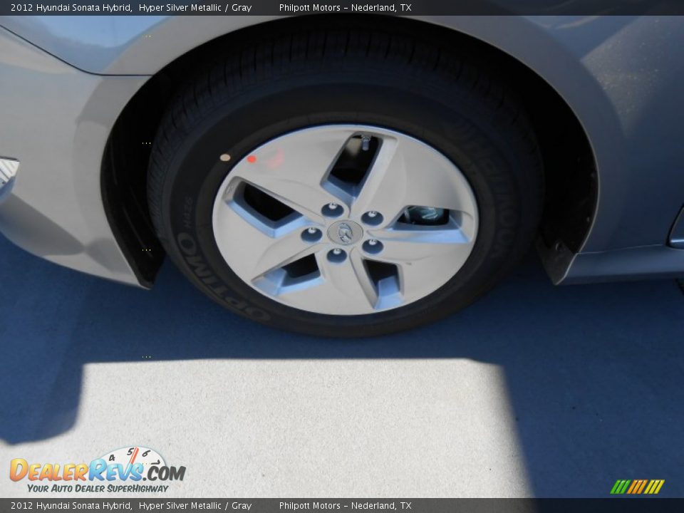 2012 Hyundai Sonata Hybrid Hyper Silver Metallic / Gray Photo #14