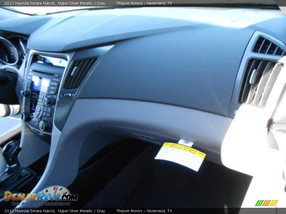 2012 Hyundai Sonata Hybrid Hyper Silver Metallic / Gray Photo #21