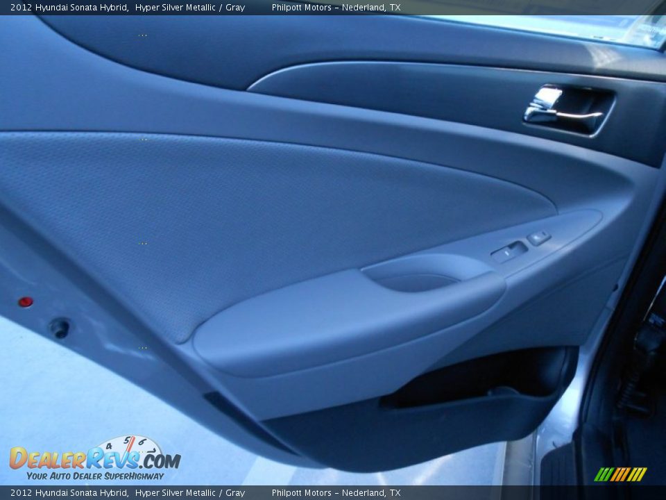 2012 Hyundai Sonata Hybrid Hyper Silver Metallic / Gray Photo #22