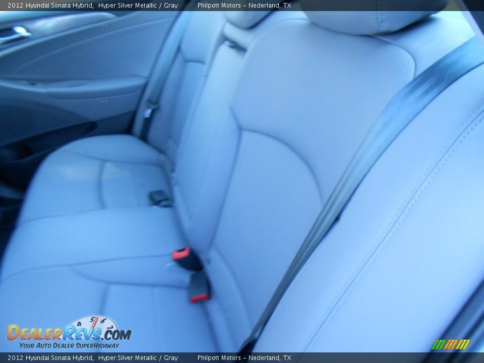 2012 Hyundai Sonata Hybrid Hyper Silver Metallic / Gray Photo #24