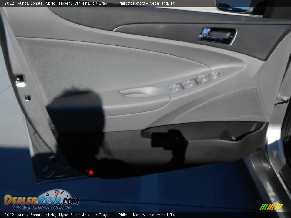 2012 Hyundai Sonata Hybrid Hyper Silver Metallic / Gray Photo #25