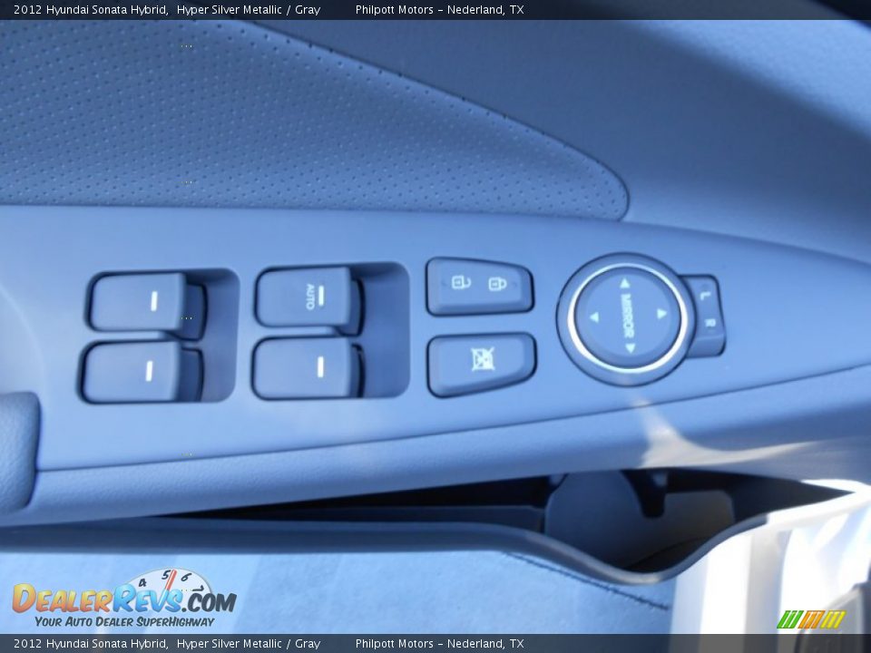 2012 Hyundai Sonata Hybrid Hyper Silver Metallic / Gray Photo #26