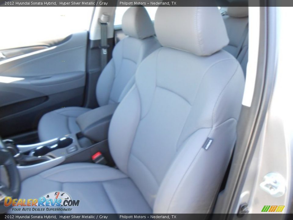 2012 Hyundai Sonata Hybrid Hyper Silver Metallic / Gray Photo #27