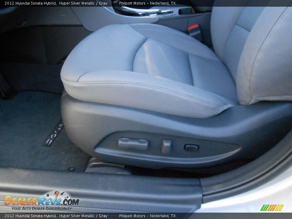 2012 Hyundai Sonata Hybrid Hyper Silver Metallic / Gray Photo #28