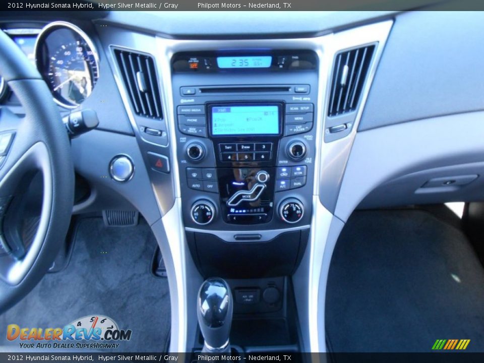 2012 Hyundai Sonata Hybrid Hyper Silver Metallic / Gray Photo #30