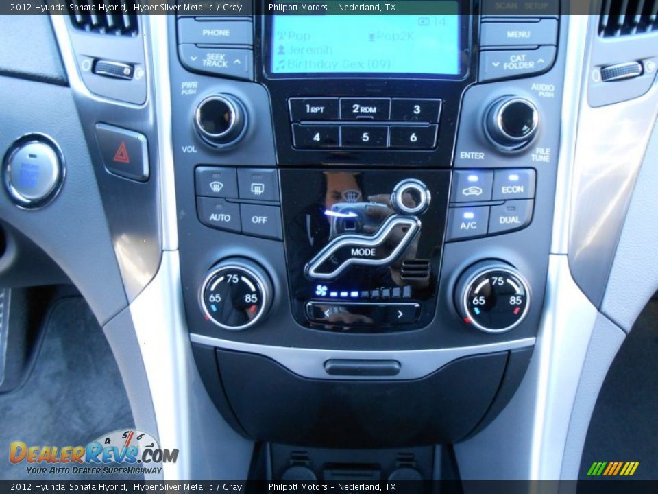 2012 Hyundai Sonata Hybrid Hyper Silver Metallic / Gray Photo #32
