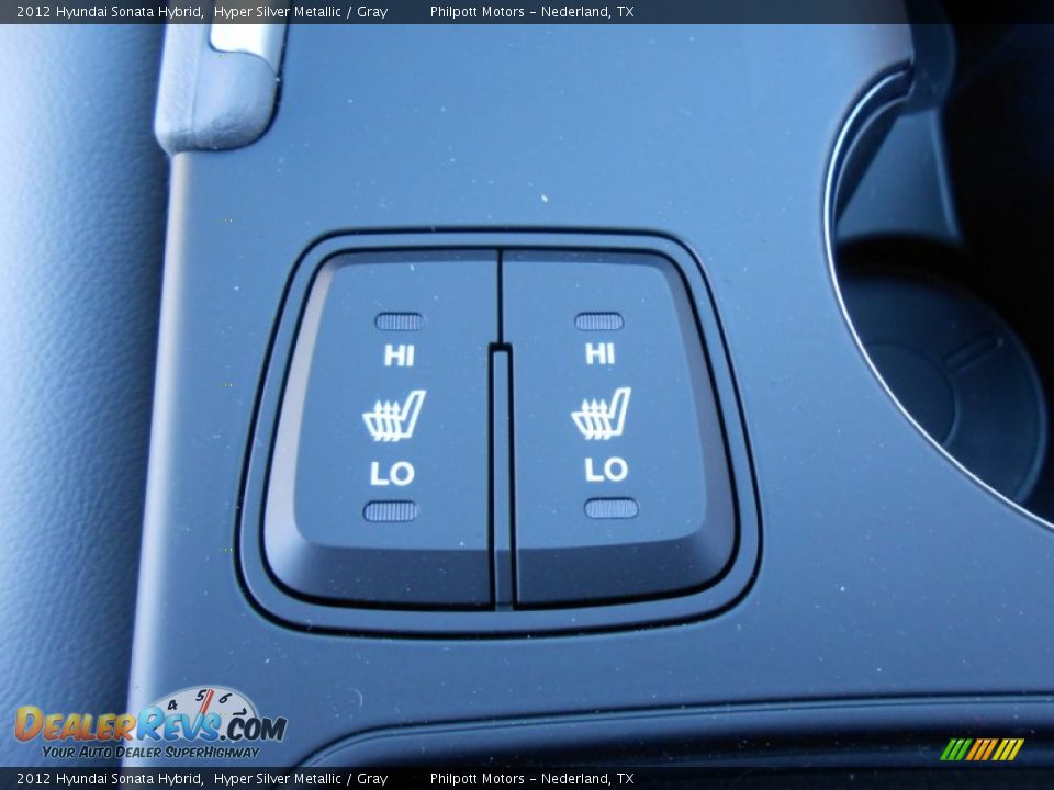 2012 Hyundai Sonata Hybrid Hyper Silver Metallic / Gray Photo #34