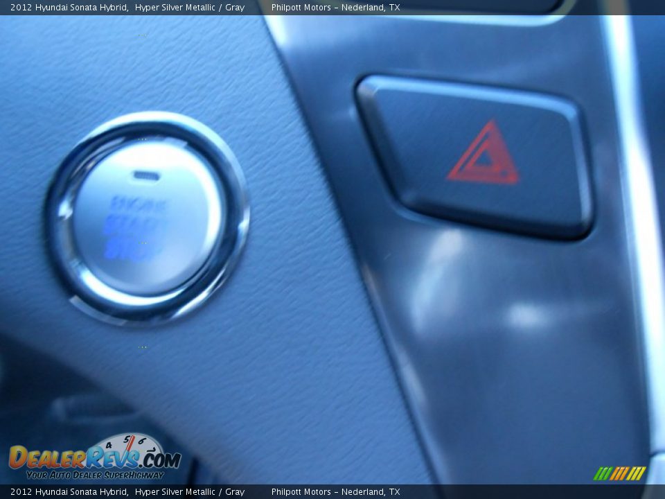 2012 Hyundai Sonata Hybrid Hyper Silver Metallic / Gray Photo #35