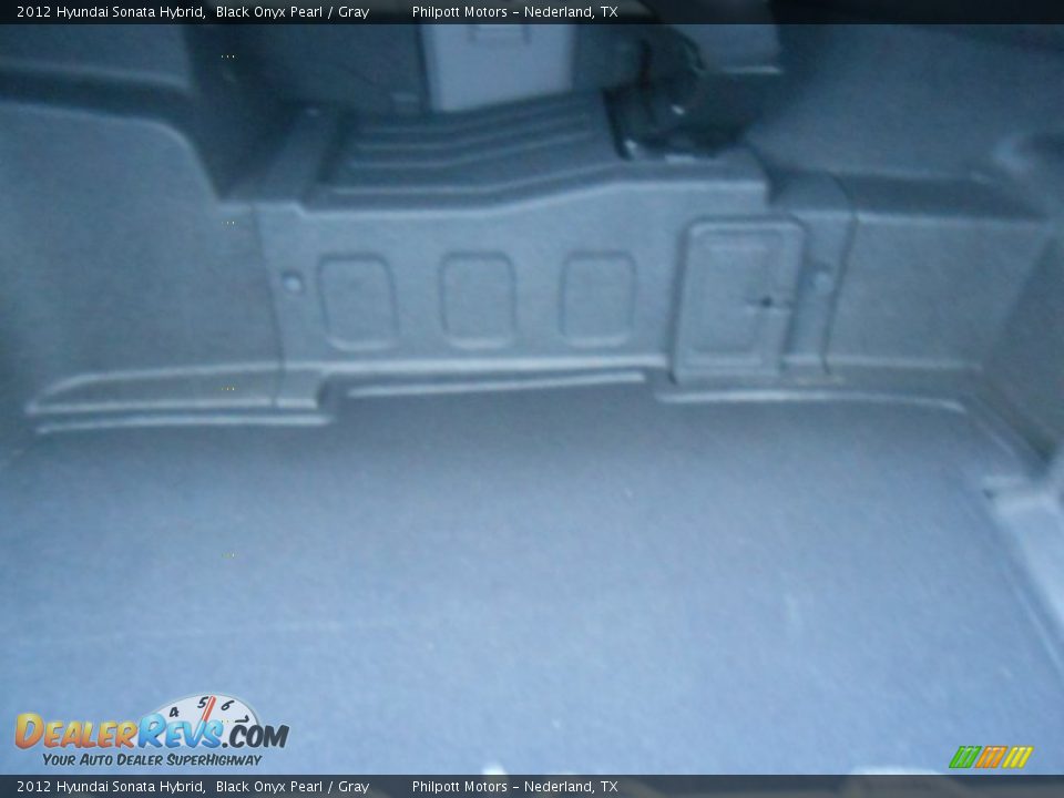 2012 Hyundai Sonata Hybrid Black Onyx Pearl / Gray Photo #17