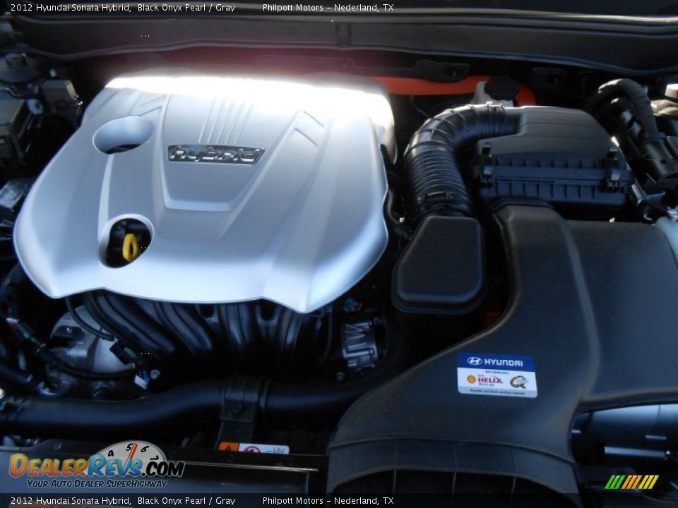 2012 Hyundai Sonata Hybrid Black Onyx Pearl / Gray Photo #18