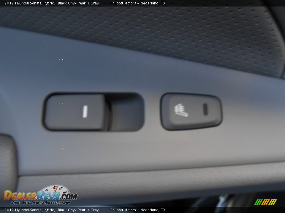 2012 Hyundai Sonata Hybrid Black Onyx Pearl / Gray Photo #21