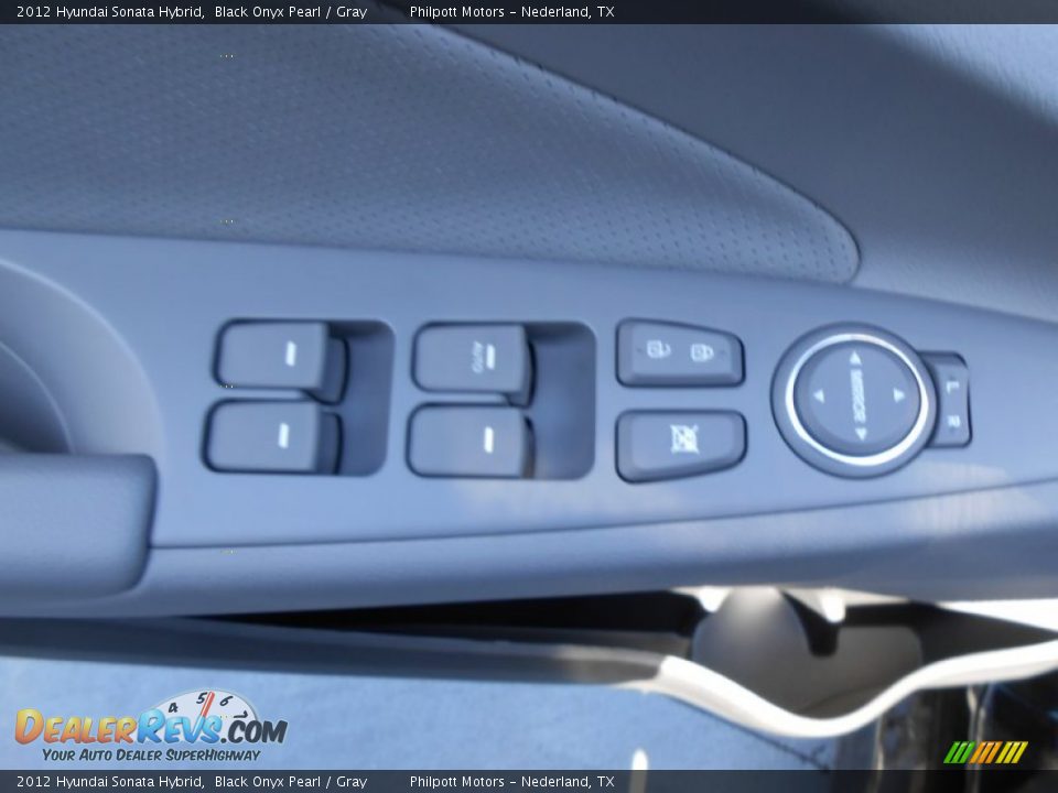 2012 Hyundai Sonata Hybrid Black Onyx Pearl / Gray Photo #24