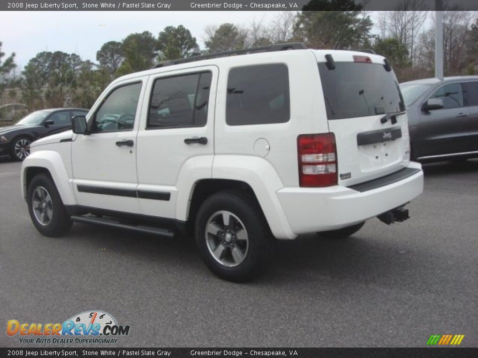 2008 Jeep Liberty Sport Stone White / Pastel Slate Gray Photo #3