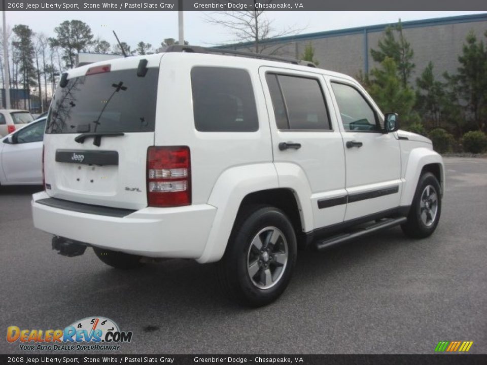 2008 Jeep Liberty Sport Stone White / Pastel Slate Gray Photo #5