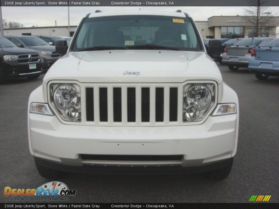 2008 Jeep Liberty Sport Stone White / Pastel Slate Gray Photo #8