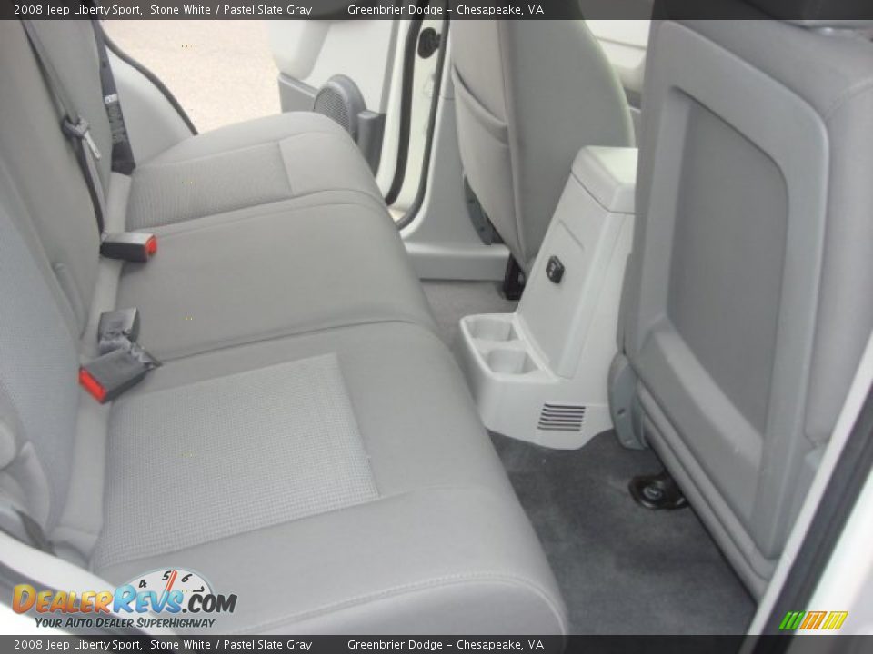2008 Jeep Liberty Sport Stone White / Pastel Slate Gray Photo #12