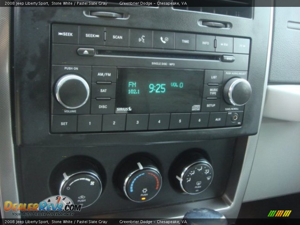 2008 Jeep Liberty Sport Stone White / Pastel Slate Gray Photo #17