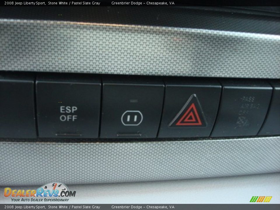 2008 Jeep Liberty Sport Stone White / Pastel Slate Gray Photo #19