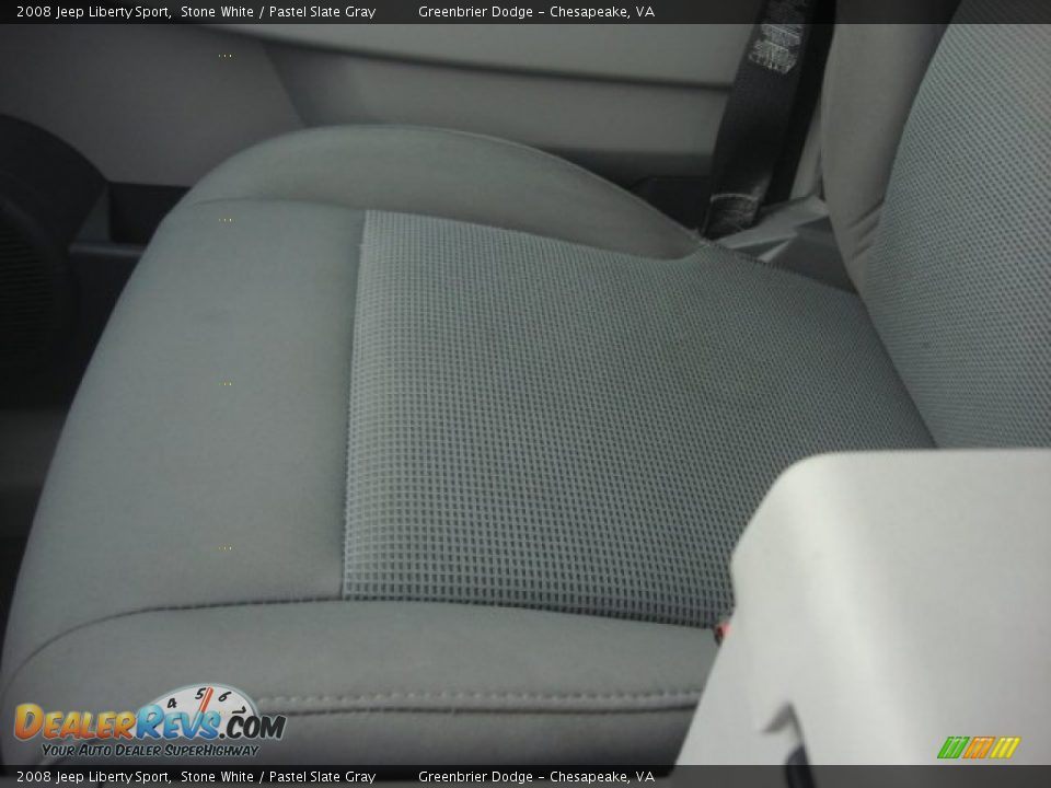 2008 Jeep Liberty Sport Stone White / Pastel Slate Gray Photo #20