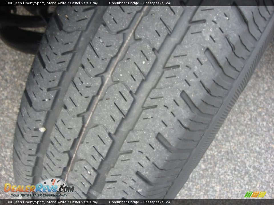 2008 Jeep Liberty Sport Stone White / Pastel Slate Gray Photo #22