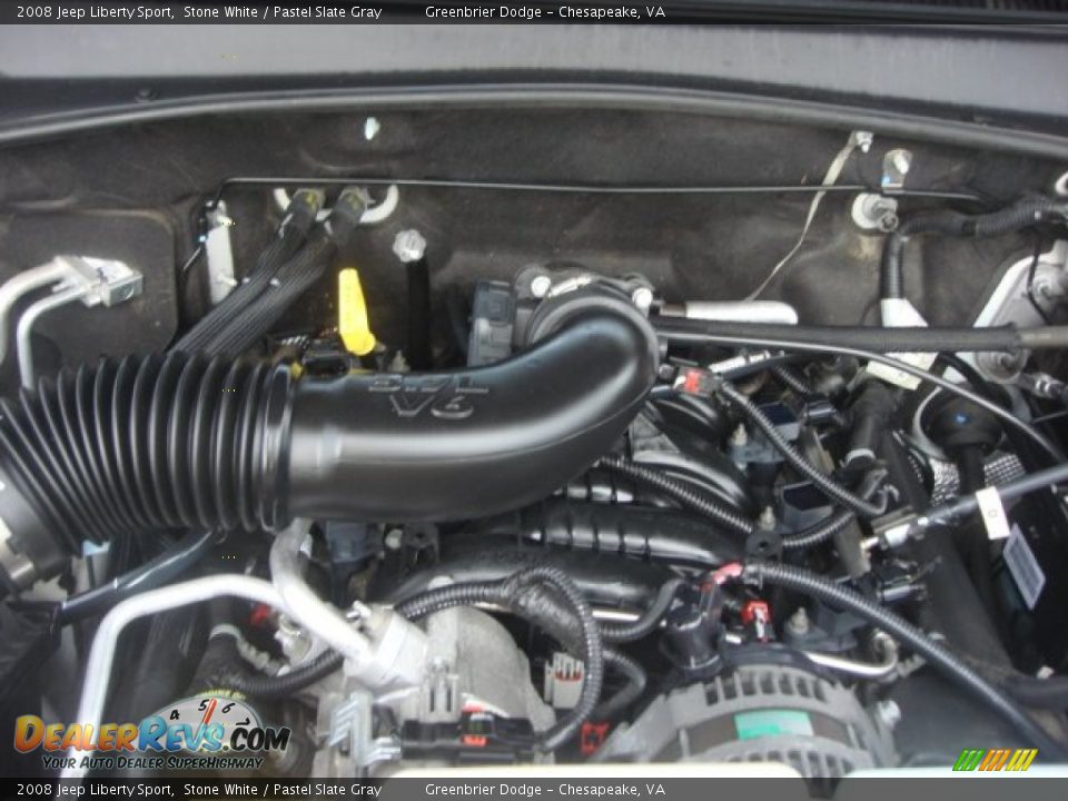 2008 Jeep Liberty Sport Stone White / Pastel Slate Gray Photo #23