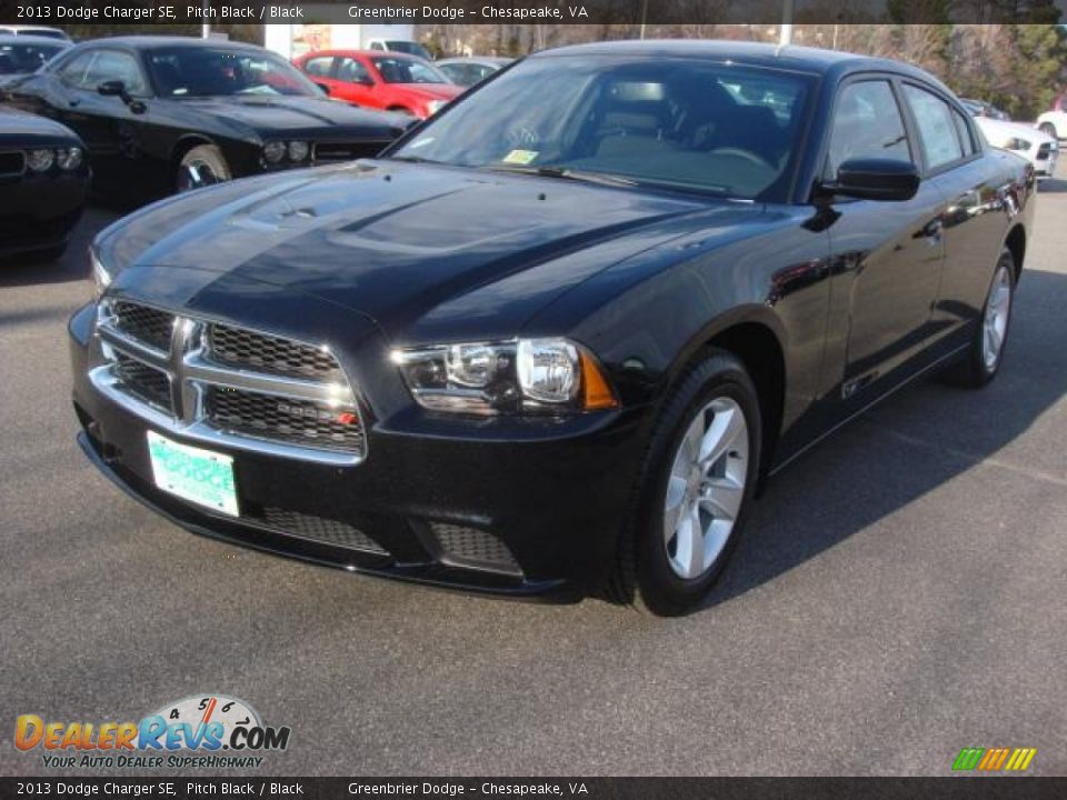 2013 Dodge Charger SE Pitch Black / Black Photo #1