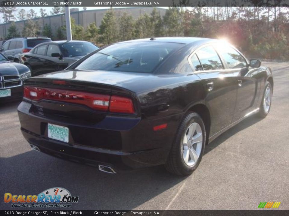 2013 Dodge Charger SE Pitch Black / Black Photo #3