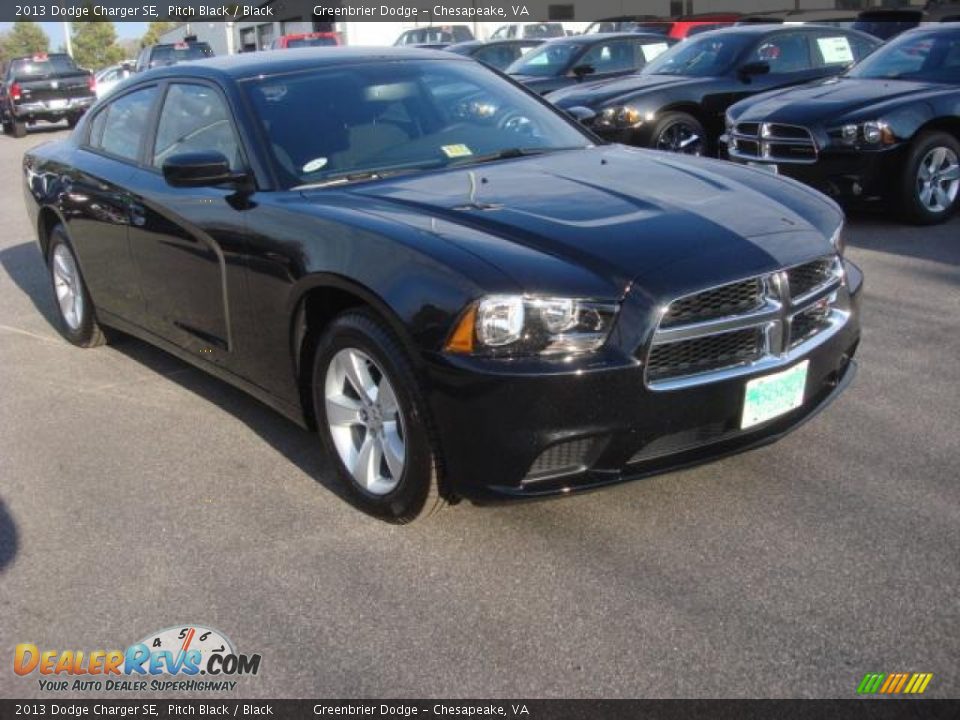 2013 Dodge Charger SE Pitch Black / Black Photo #4