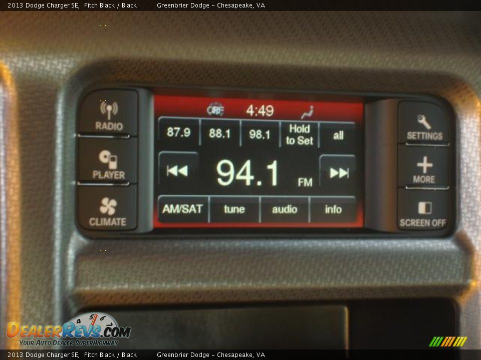 2013 Dodge Charger SE Pitch Black / Black Photo #8