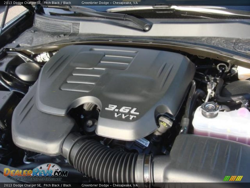 2013 Dodge Charger SE Pitch Black / Black Photo #11