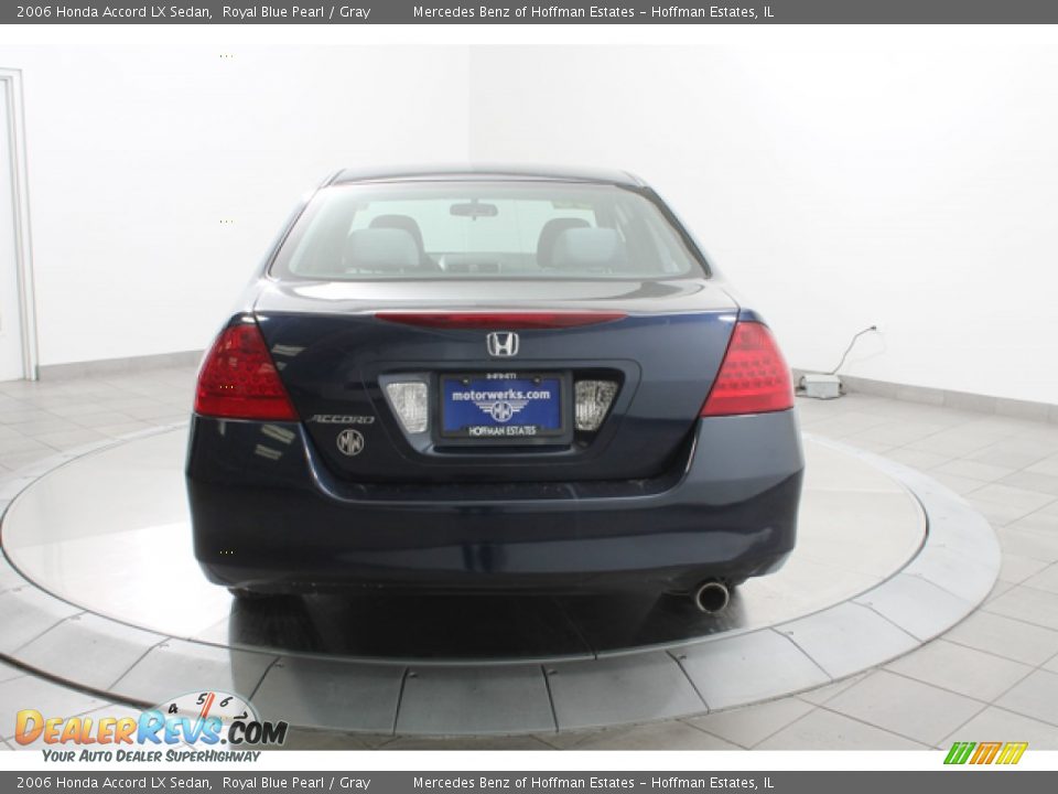 2006 Honda Accord LX Sedan Royal Blue Pearl / Gray Photo #4
