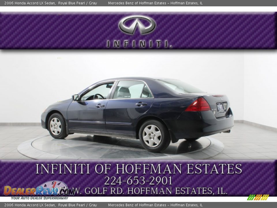 2006 Honda Accord LX Sedan Royal Blue Pearl / Gray Photo #5