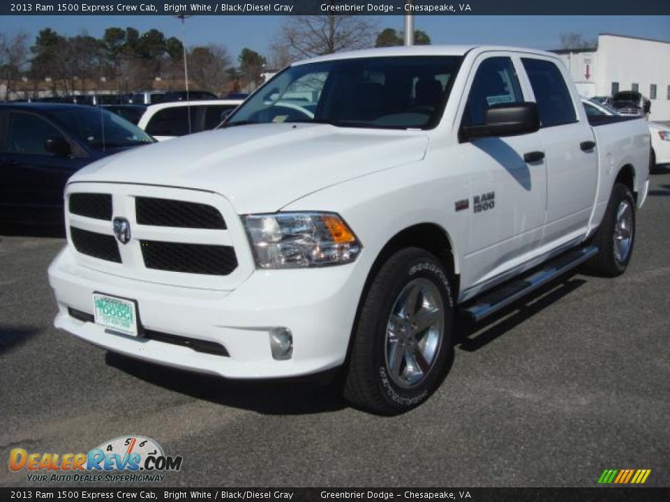 2013 Ram 1500 Express Crew Cab Bright White / Black/Diesel Gray Photo #1