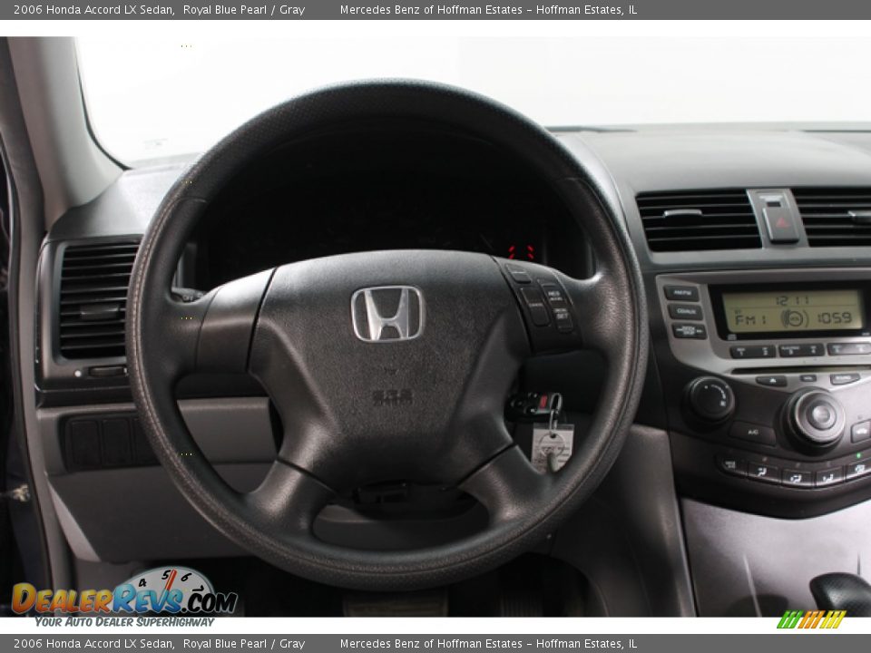 2006 Honda Accord LX Sedan Royal Blue Pearl / Gray Photo #7