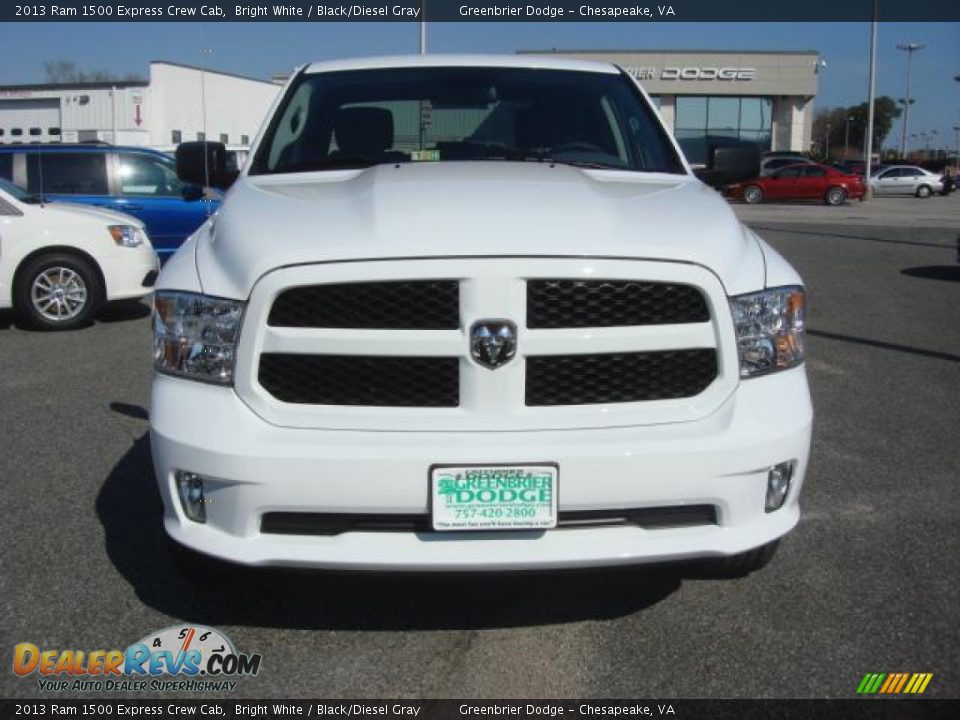 2013 Ram 1500 Express Crew Cab Bright White / Black/Diesel Gray Photo #5