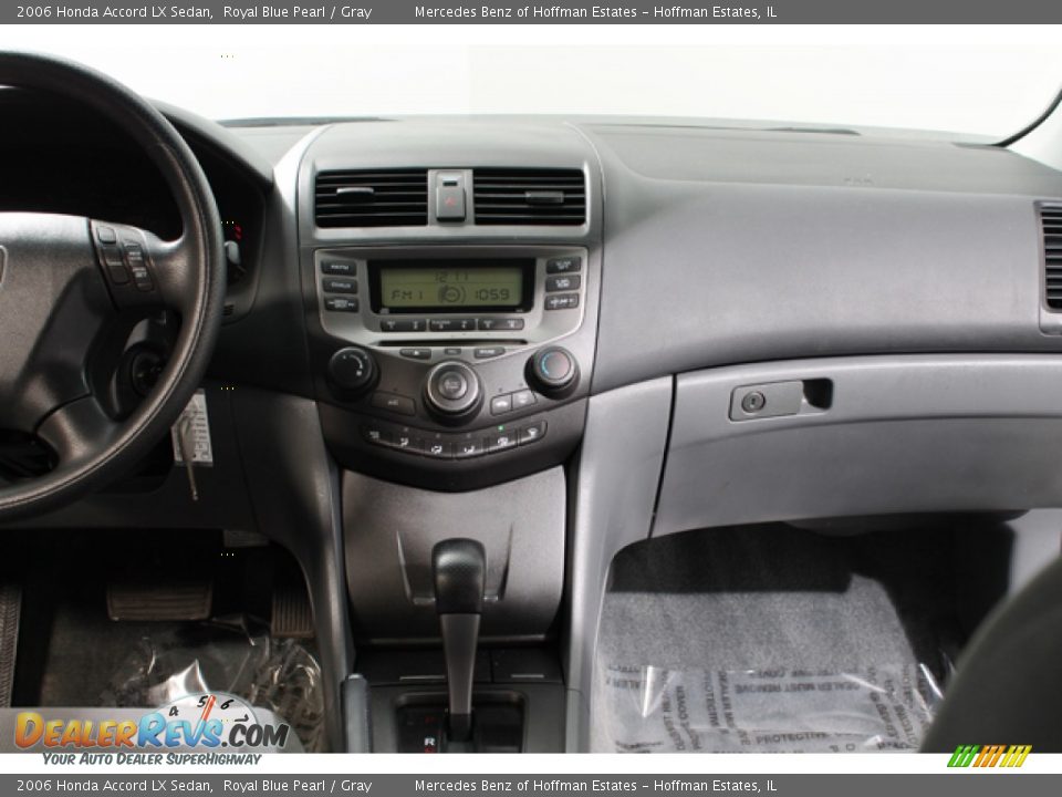 2006 Honda Accord LX Sedan Royal Blue Pearl / Gray Photo #9