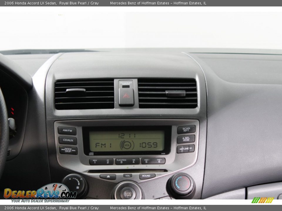 2006 Honda Accord LX Sedan Royal Blue Pearl / Gray Photo #10