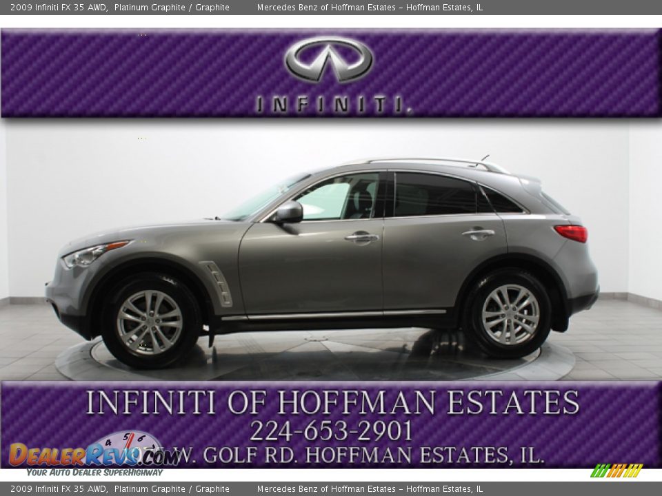 2009 Infiniti FX 35 AWD Platinum Graphite / Graphite Photo #2