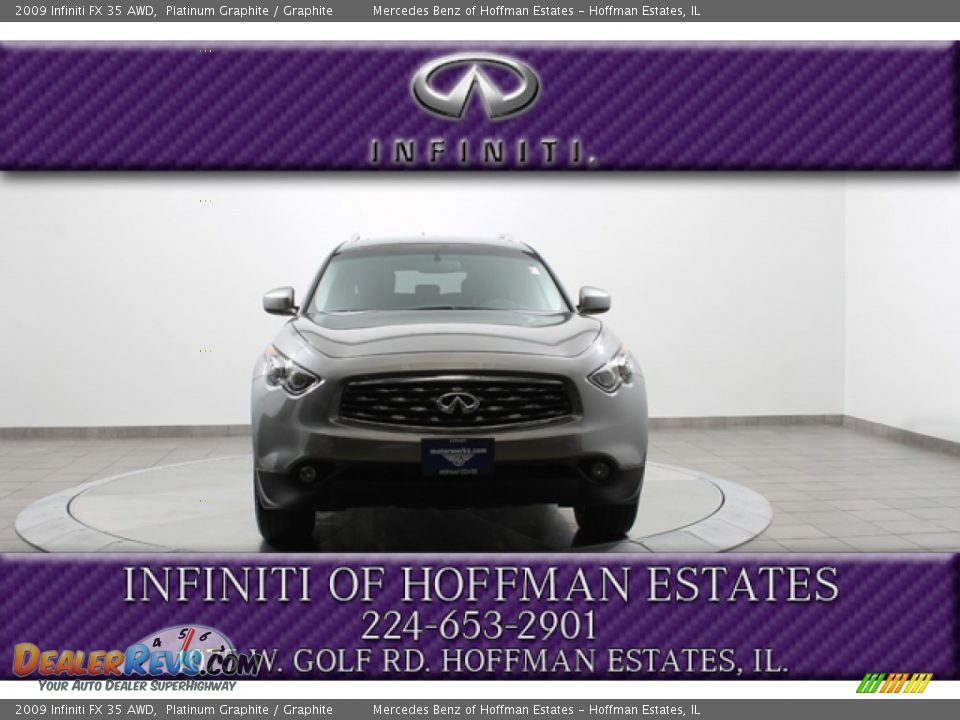 2009 Infiniti FX 35 AWD Platinum Graphite / Graphite Photo #3