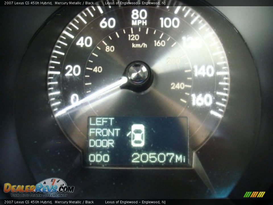 2007 Lexus GS 450h Hybrid Mercury Metallic / Black Photo #10