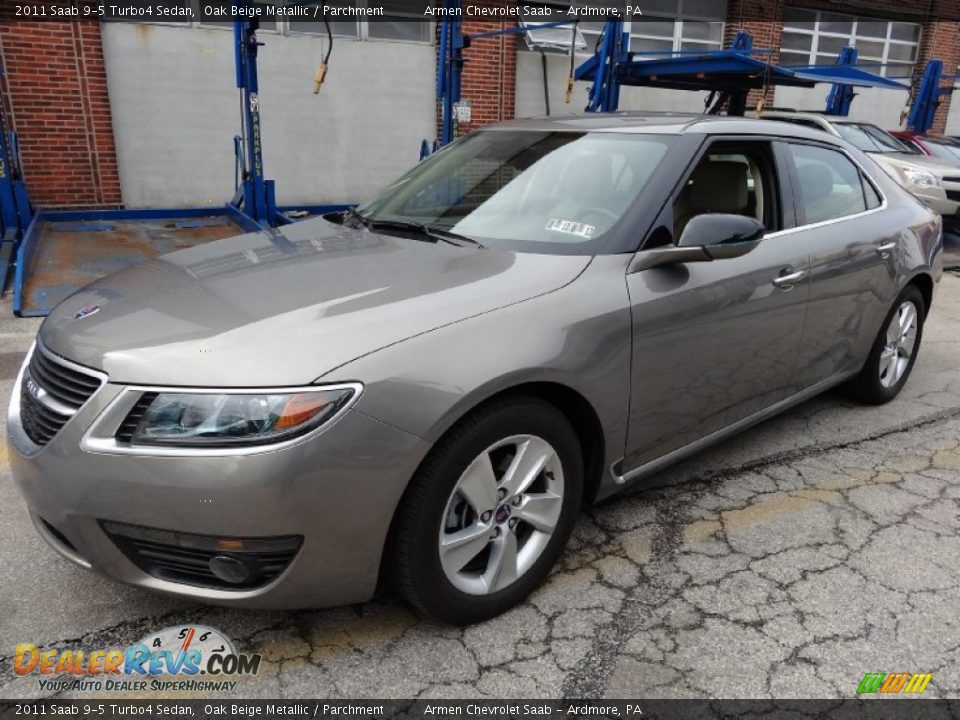 2011 Saab 9-5 Turbo4 Sedan Oak Beige Metallic / Parchment Photo #2