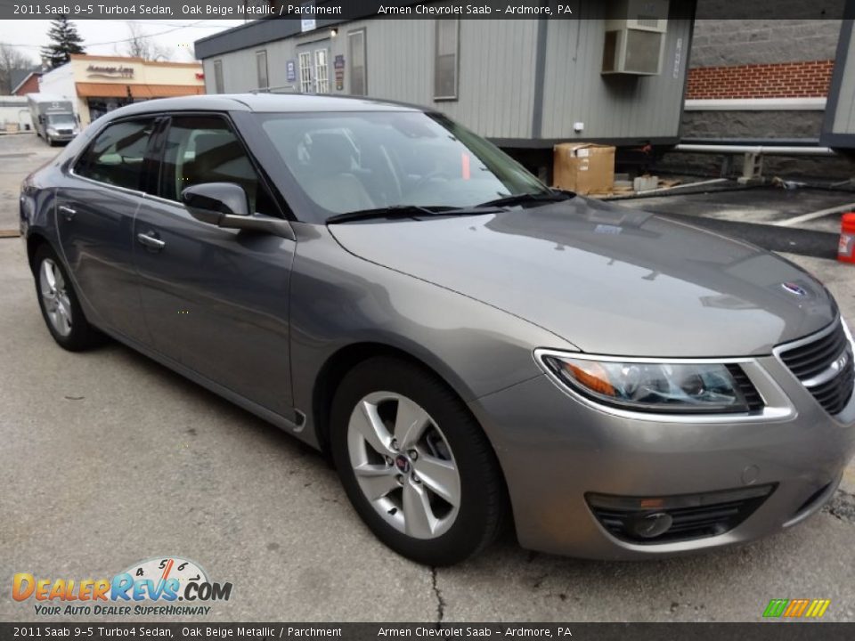 2011 Saab 9-5 Turbo4 Sedan Oak Beige Metallic / Parchment Photo #4