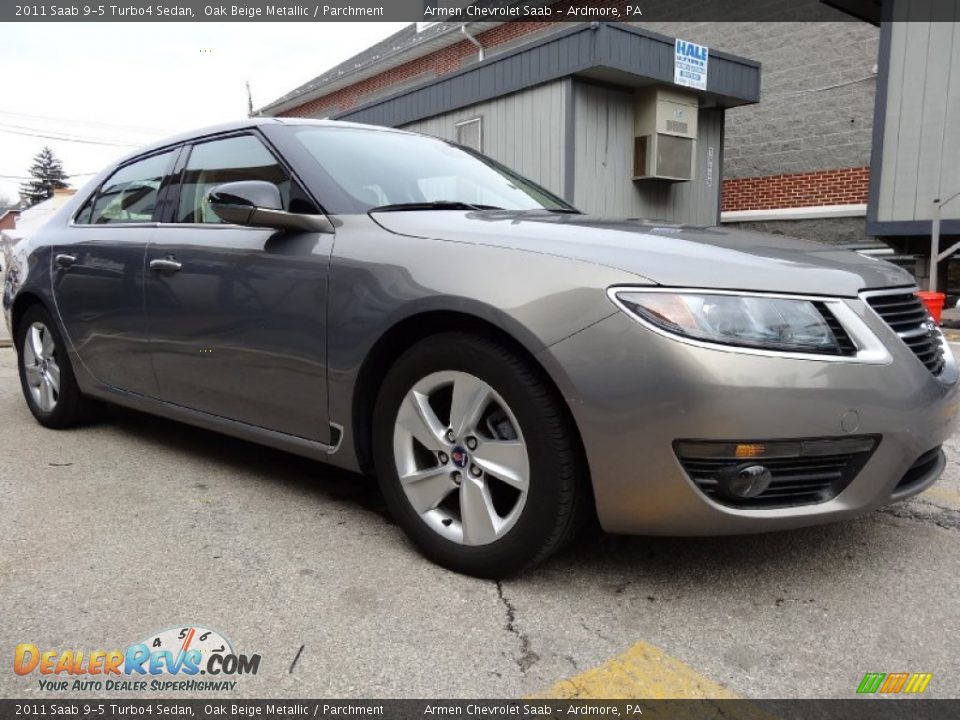2011 Saab 9-5 Turbo4 Sedan Oak Beige Metallic / Parchment Photo #5