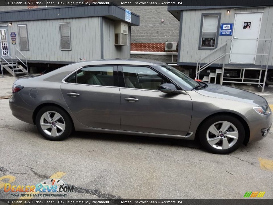 2011 Saab 9-5 Turbo4 Sedan Oak Beige Metallic / Parchment Photo #6
