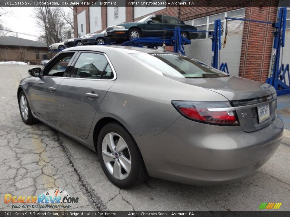 2011 Saab 9-5 Turbo4 Sedan Oak Beige Metallic / Parchment Photo #9