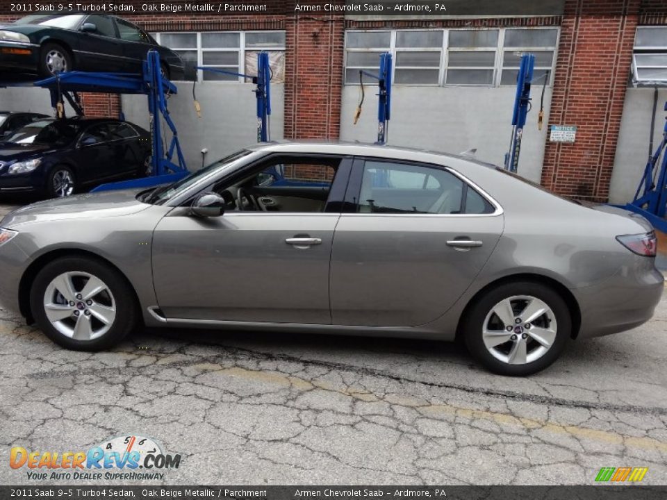 2011 Saab 9-5 Turbo4 Sedan Oak Beige Metallic / Parchment Photo #10