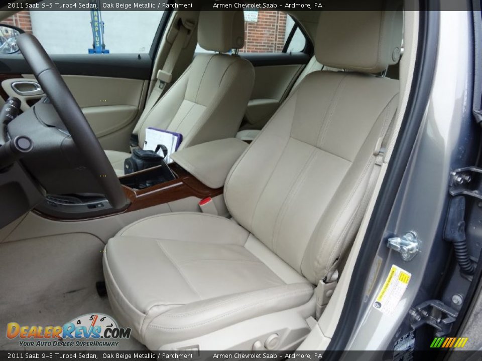 2011 Saab 9-5 Turbo4 Sedan Oak Beige Metallic / Parchment Photo #15