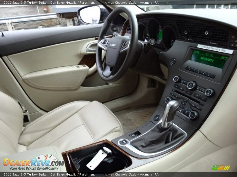 2011 Saab 9-5 Turbo4 Sedan Oak Beige Metallic / Parchment Photo #16