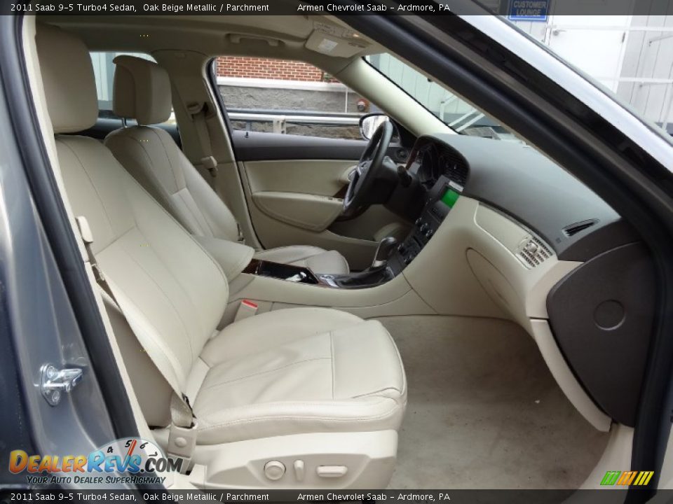 2011 Saab 9-5 Turbo4 Sedan Oak Beige Metallic / Parchment Photo #17